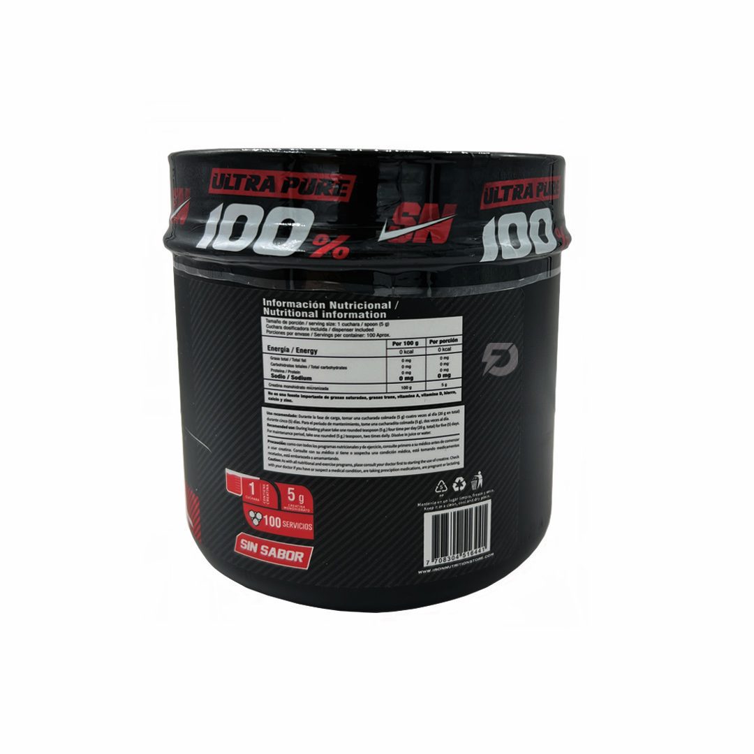 CREATINA IRON NUTRITION 500 GRAMOS - Imagen 2