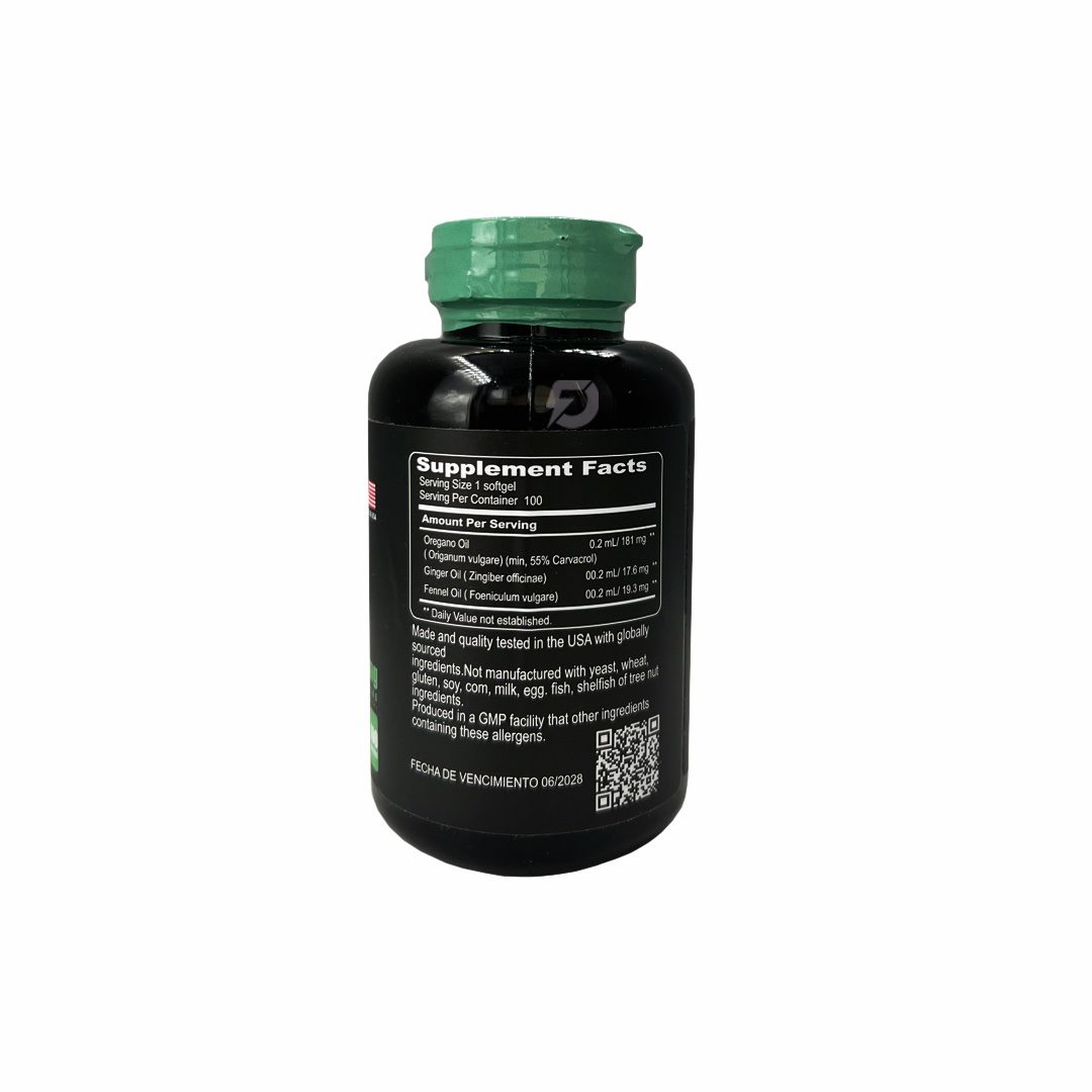 ACEITE DE OREGANO 4.000 MG 100 CAPSULAS - Imagen 2